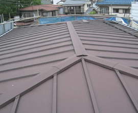 屋根葺き替え工事前