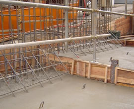 生コンクリ－ト打設完了