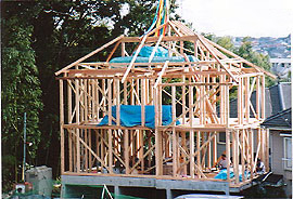 土台、柱を全て桧