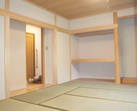 仕上り床無垢桐貼り　厚み30